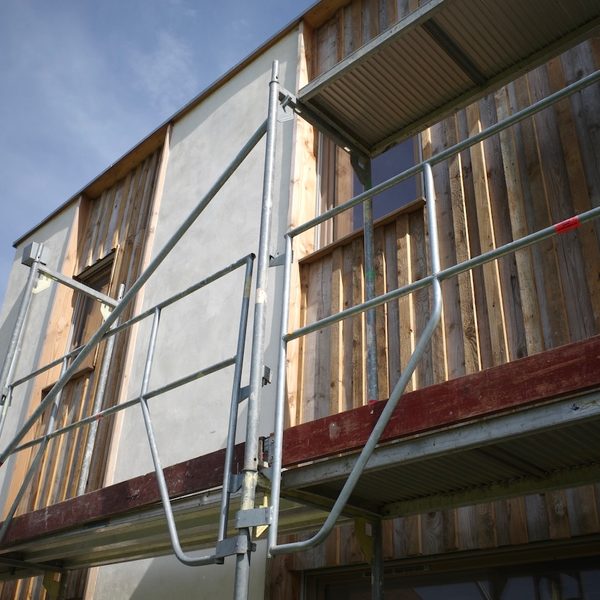 Maison en ossature bois et isolée en paille